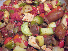 Picture of Chicken and Sausage Ratatouille