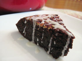 Photo of Chocolate Amaretto Fudge Brownie Cake